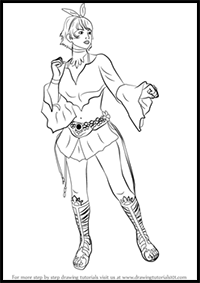 How to Draw Josie Rizal from Tekken