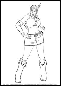 How to Draw Julia Chang from Tekken