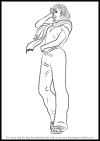 How to Draw Jun Kazama from Tekken