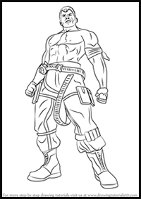How to Draw Bryan Fury from Tekken