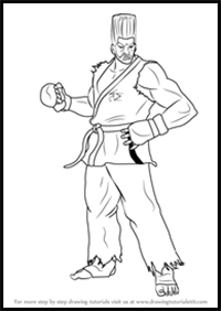 How to Draw Paul Phoenix from Tekken