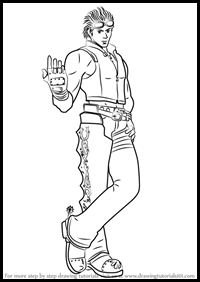 How to Draw Hwoarang from Tekken