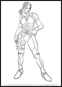 How to Draw Nina Williams from Tekken