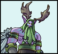How to Draw Malfurion Stormrage from World of Warcraft
