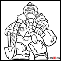 How to Draw Brann Bronzebeard | World of Warcraft