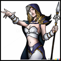 How to Draw Jaine Prounmoon, Warcraft