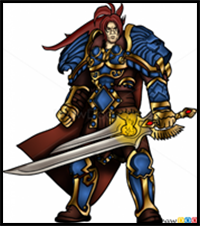 How to Draw Varian Wrynn, Warcraft