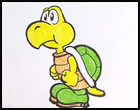Let's Draw Koopa Troopa - YouTube