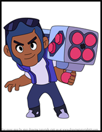 How to Draw Brock from Brawl Stars