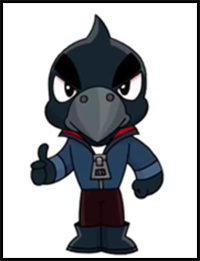 How to Draw Crow | Brawl Stars