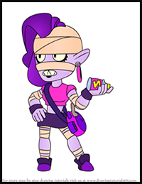 How to Draw Emz from Brawl Stars