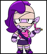 How to Draw EMZ | Brawl Stars