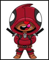How to Draw Deadpool Leon | Brawl Stars