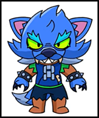 How to Draw Werewolf Leon | Brawl Stars