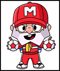 How to Draw Coach Mike | Brawl Stars