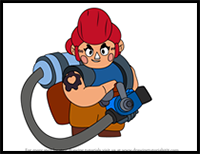 How to Draw Pam from Brawl Stars