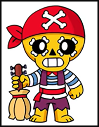 How to Draw Brawl Stars |Pirate Poco