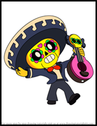 How to Draw Poco from Brawl Stars