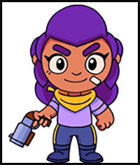 How to Draw Brawl Stars | PSG Shelly