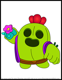 How to Draw Spike from Brawl Stars
