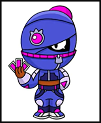 How to Draw Street Ninja Tara | Brawl Stars