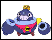 How to Draw Tick from Brawl Stars