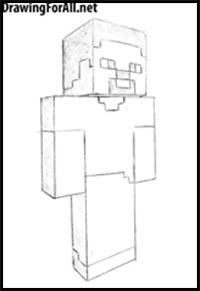 How to Draw Steve from Minecraft