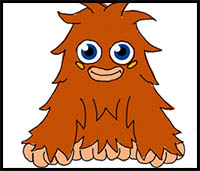 How to Draw Furi from Moshi Monsters