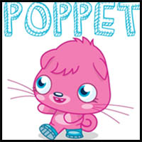 How to Draw Poppet from Moshi Monsters with Easy Step by Step Drawing Tutorial