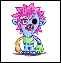 How to Draw Zommer from Moshi Monsters
