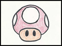 How to Draw a Mario Mushroom