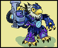 How to Draw Jet-Vac from Skylanders Giants