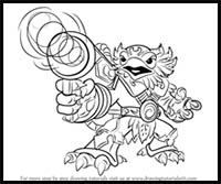 How to Draw Jet-Vac from Skylanders