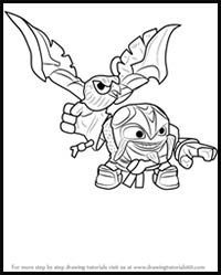 How to Draw Air Strike from Skylanders