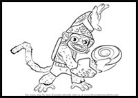 How to Draw Fling Kong from Skylanders