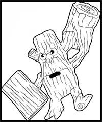 How to Draw Stump Smash from the game Skylanders with Easy Step by Step Drawing Tutorial