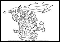 How to Draw Thunderbolt from Skylanders