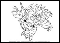 How to Draw Warnado from Skylanders