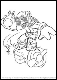 How to Draw Boom Jet from Skylanders