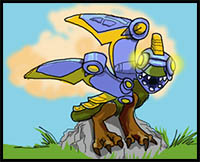 How to Draw Drobot from Skylanders Giants