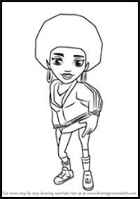 How to Draw Frizzy from Subway Surfers