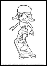 How to Draw Alex from Subway Surfers