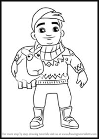 How to Draw Bjarki from Subway Surfers