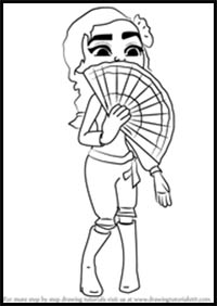 How to Draw Rosa from Subway Surfers