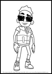 How to Draw Tony from Subway Surfers