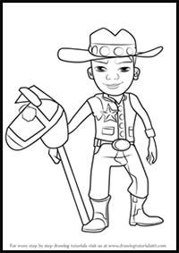 How to Draw Wayne from Subway Surfers