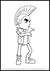 How to Draw Spike from Subway Surfers
