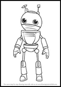 How to Draw Tagbot from Subway Surfers