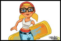 How to Draw Tricky from Subway Surfers