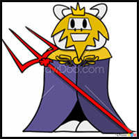 How to Draw Asgore Dreemurr, Undertale